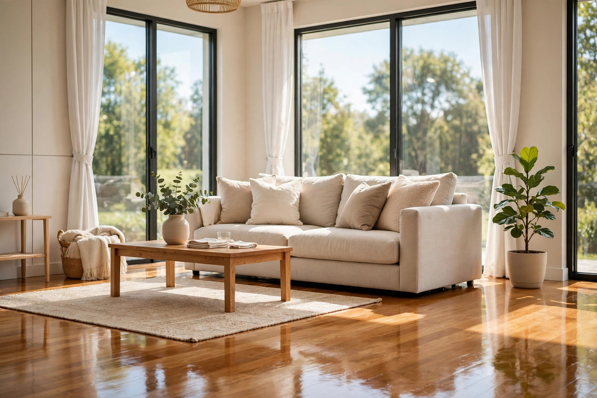 Spotless home living room